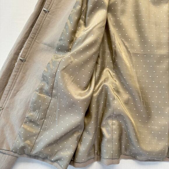 VENUS Linen Blend Blazer Jacket Women's Size 12 Beige with Fringe Details Career - Picture 8 of 13